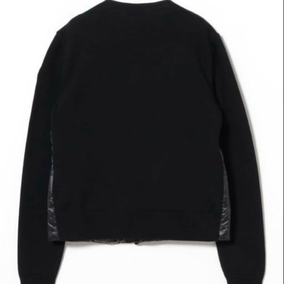 MONCLER スナップ ノーカラー ダウンカーディガン