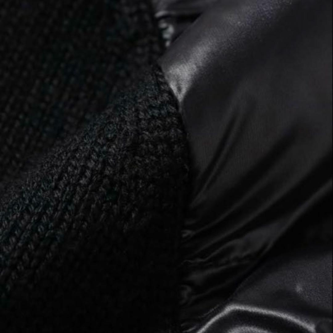 MONCLER スナップ ノーカラー ダウンカーディガン