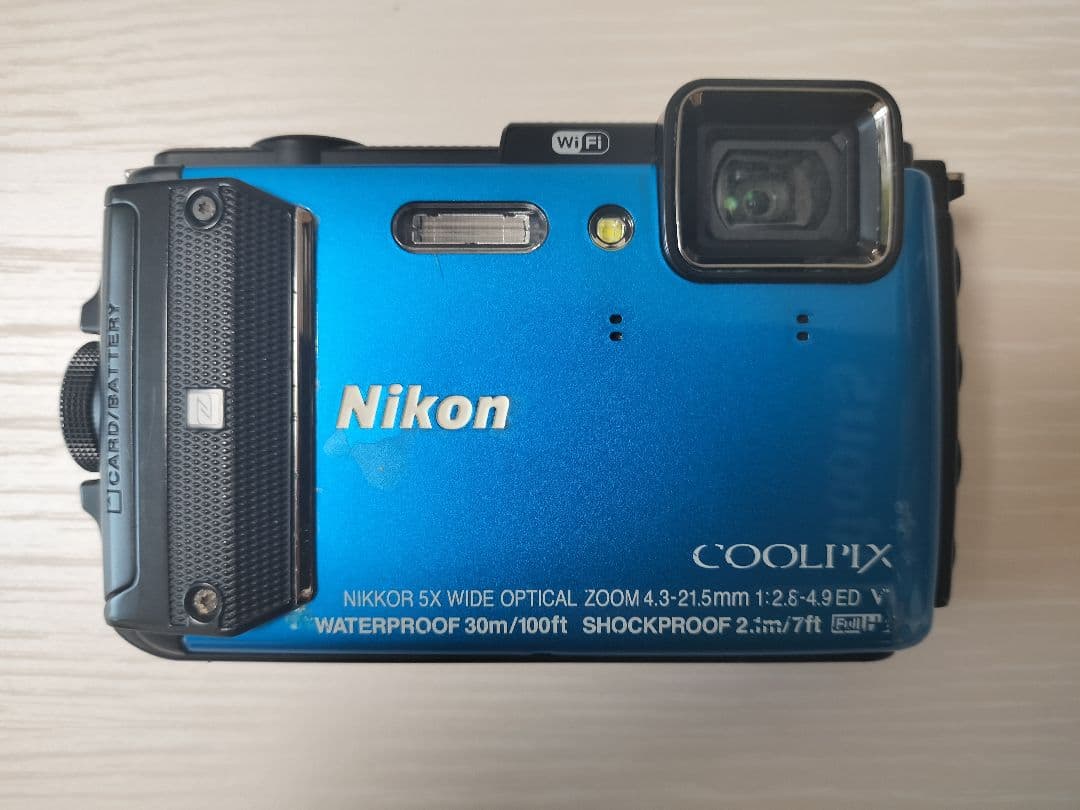 デジタルカメラ・NIKON・Coolpix・AW130・ブルー・防水・耐衝撃