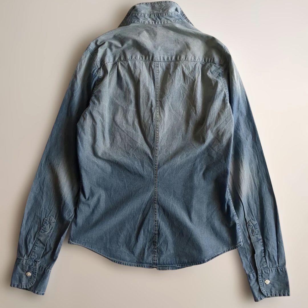 フランクアンドアイリーン ロンハーマン 長袖シャツ コットン ビンテージ加工