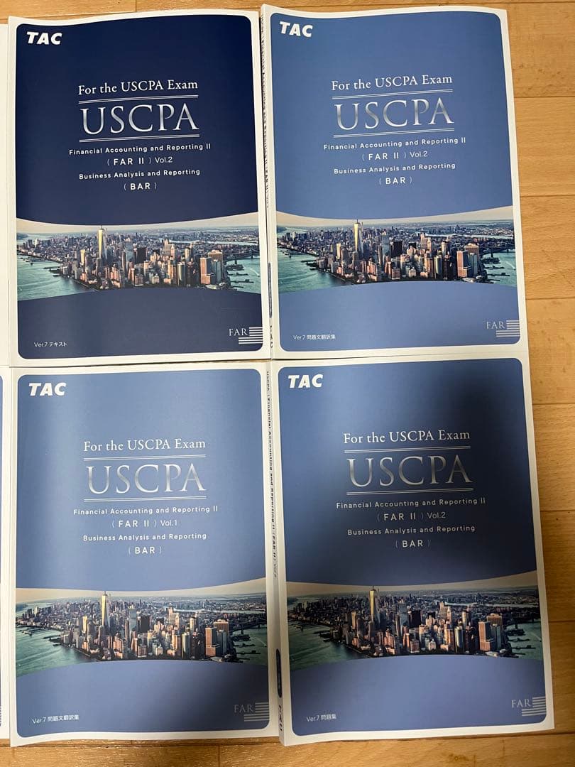 USCPA TAC FARテキスト 問題集 Ver 7.0新試験 2025 値下