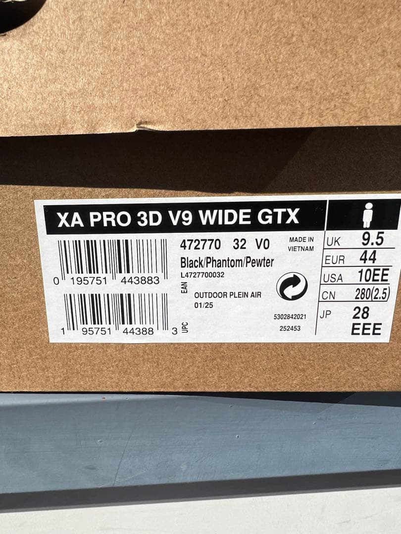 SALOMON XA PRO 3D V9 WIDE GTX ワイドモデル