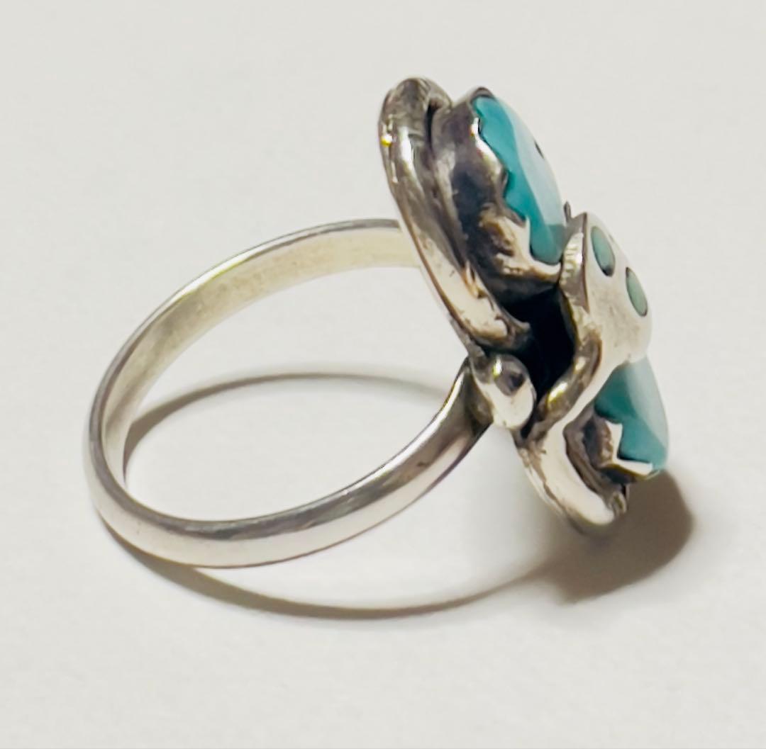 【ズニ族】エフィーカラバサ　ターコイズ　スネークリング