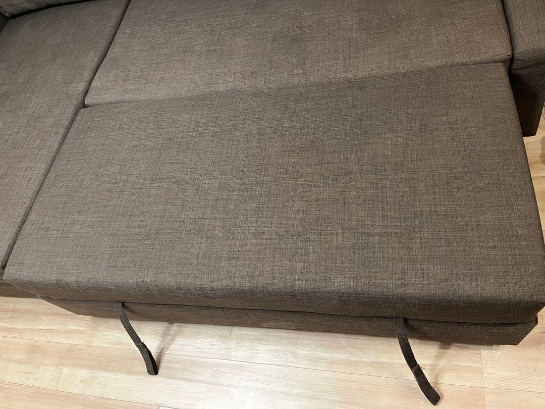 美品【兵庫県伊丹市にて引渡し】IKEA L字ソファベッド 3人掛け 収納付き