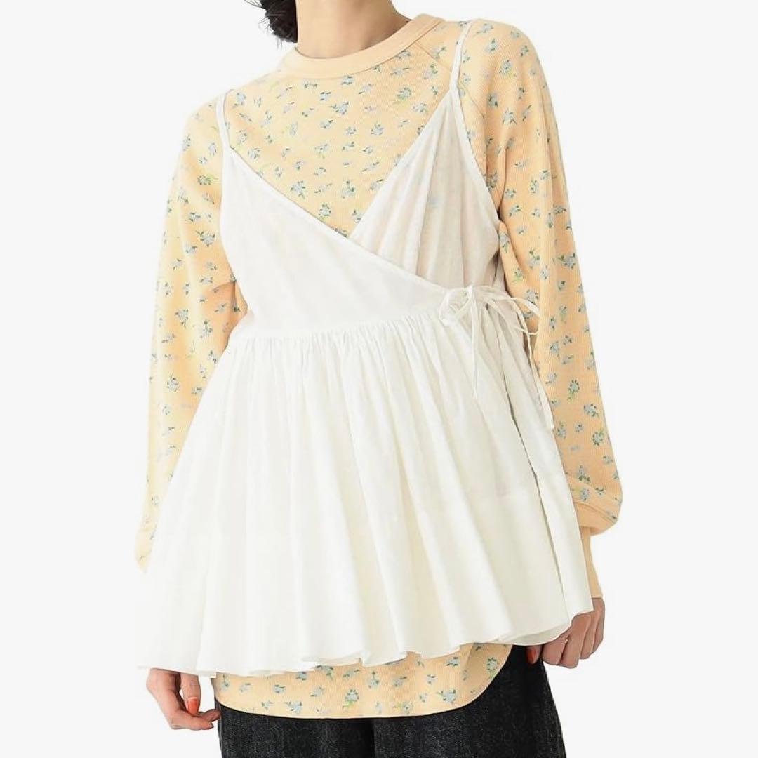 新品未使用 BEAMS BOY コットンリネンカシュクール キャミソールブラウス