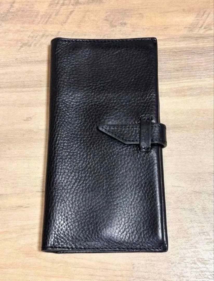 Hender Scheme パスポートウォレット ブラックレザー