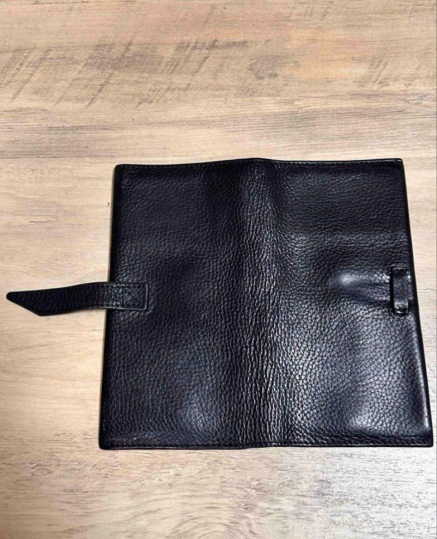 Hender Scheme パスポートウォレット ブラックレザー