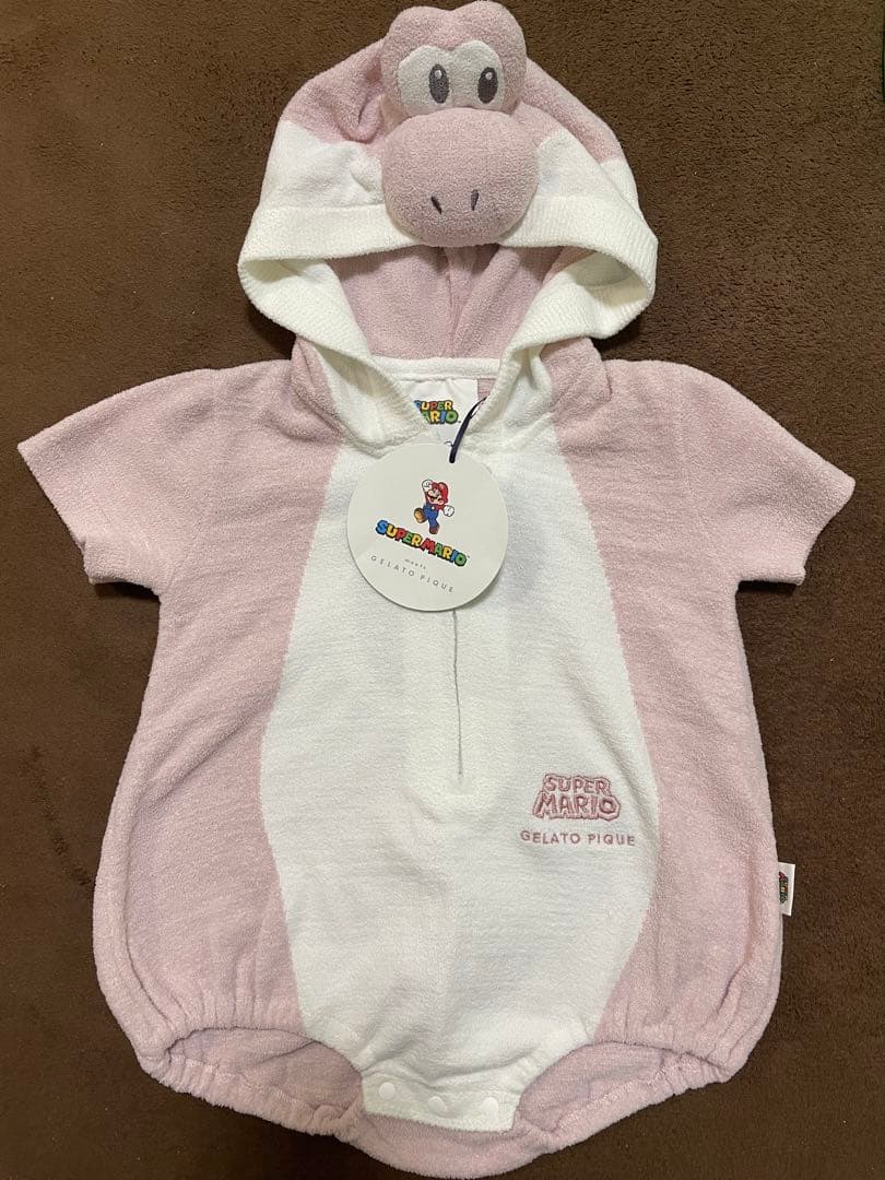 ジェラート ピケ スーパーマリオ【ベビー】 ヨッシーロンパース 80サイズ