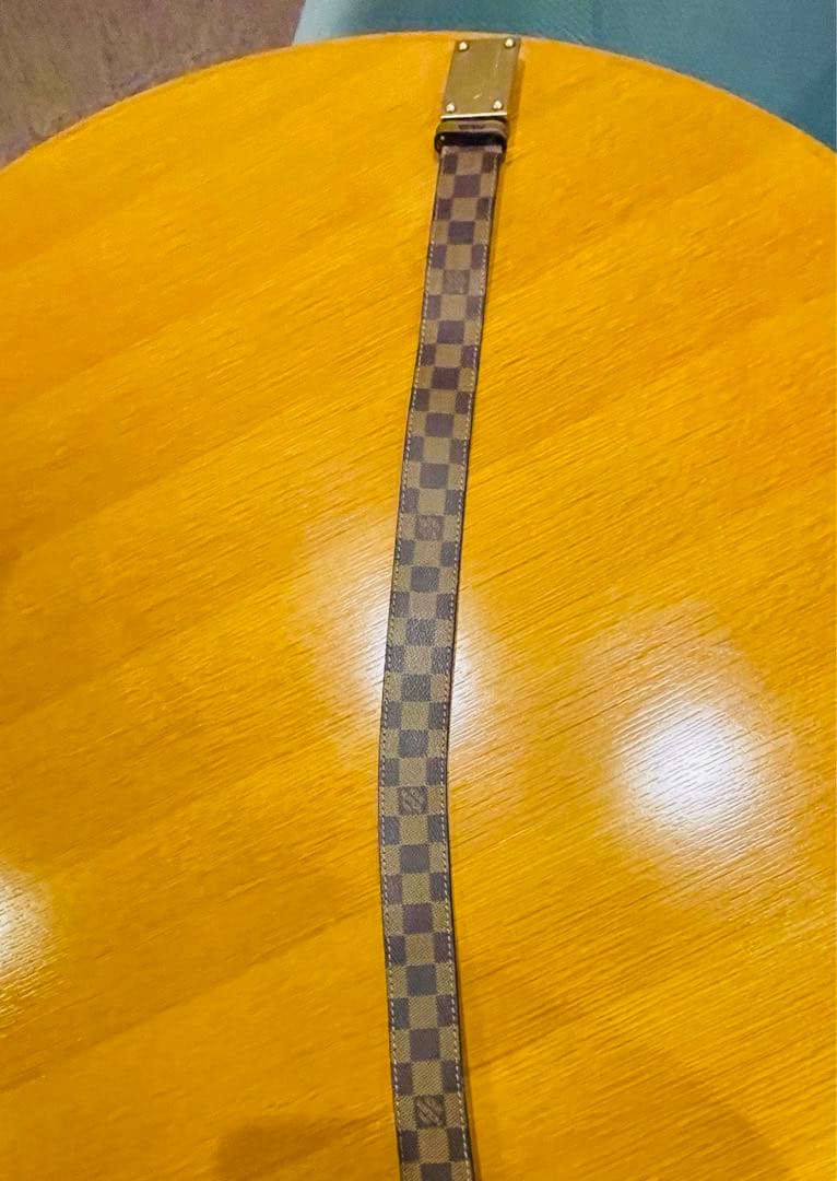 まなびルイヴィトンダミエ柄ベルト