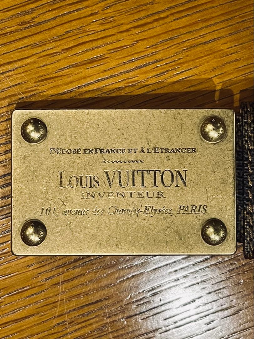 まなびルイヴィトンダミエ柄ベルト