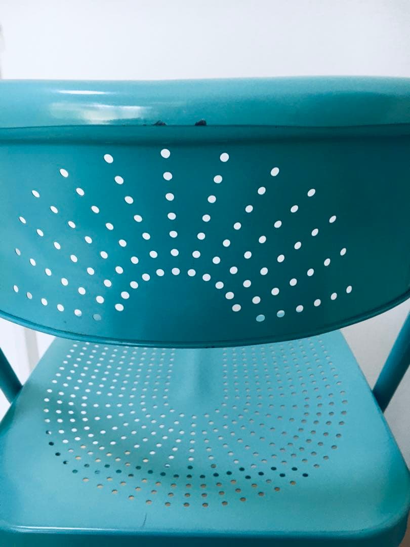 IKEA折り畳みチェアー 2脚セット カラー ターコイズ