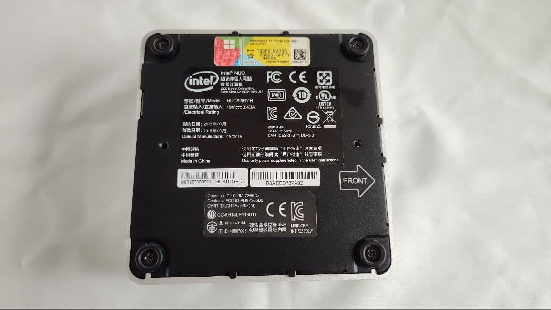 ミニPC NUC5i5RYH