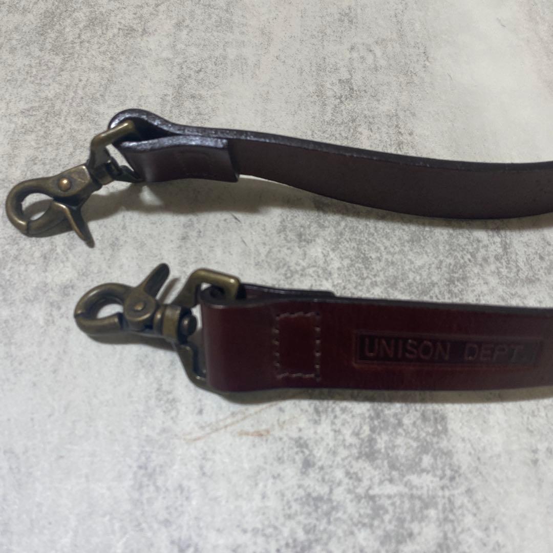 UNISON DEPT レザー ウエストバッグ　ボディバッグ　ユニゾンデプト