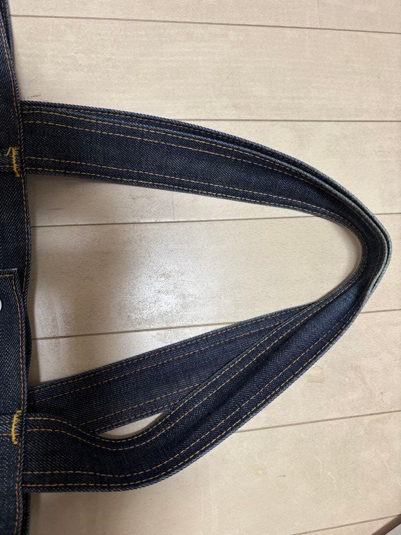 『値下げ2』EVISU ダークデニム トートバッグ