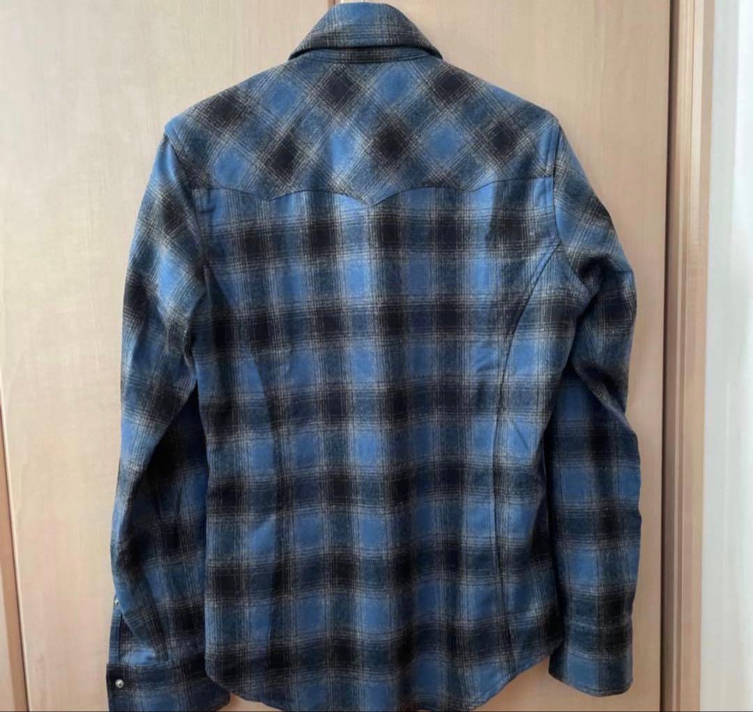 Pendleton ペンドルトン　ウール 長袖シャツ 青黒チェック L