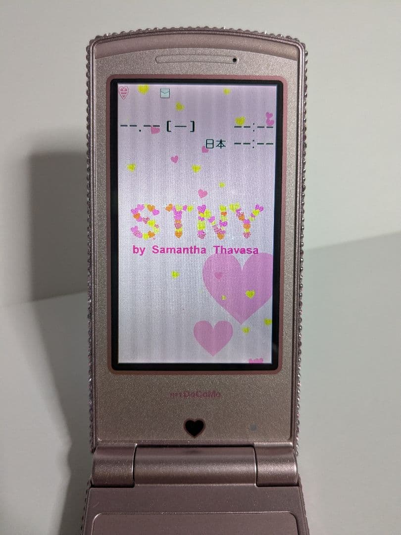 【リボン】デコ電/平成レトロ/ガラケー/ギャル/GAL/キティ/凸電