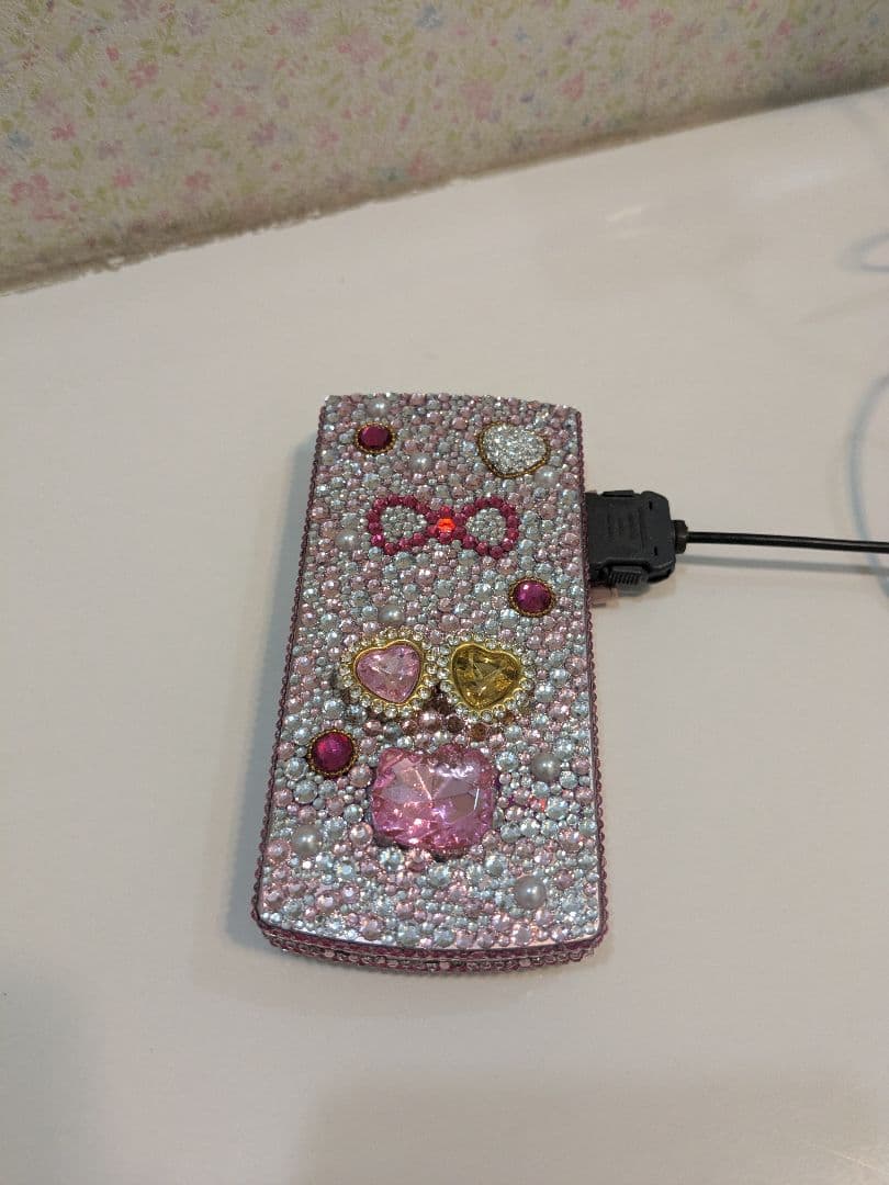 【リボン】デコ電/平成レトロ/ガラケー/ギャル/GAL/キティ/凸電