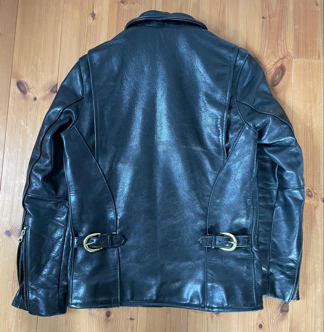 VANSON ENF シングルライダースレザージャケット32 USA製 バンソン