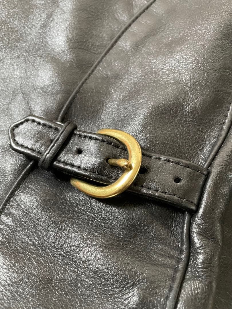 VANSON ENF シングルライダースレザージャケット32 USA製 バンソン