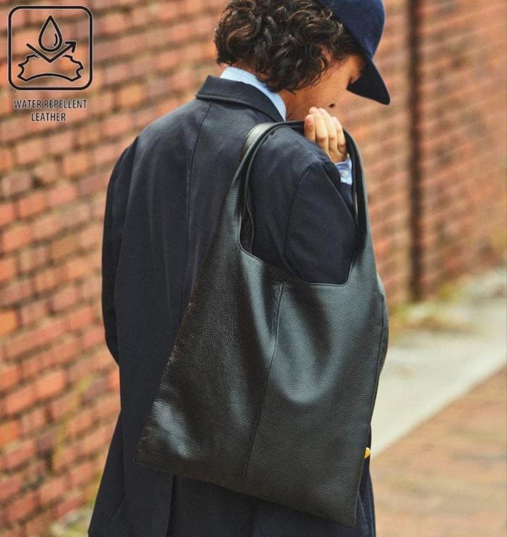 【極美品】 トートバッグ firsthand　本革 ブラック　肩掛け　撥水