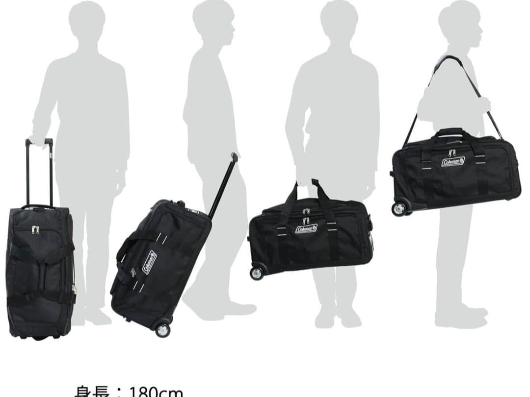 コタちゃん　Coleman 大型キャリーカート 黒