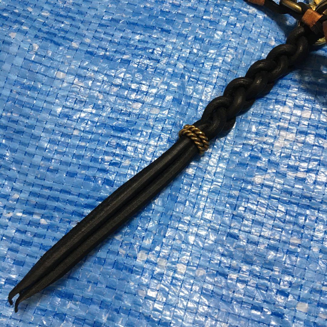 CALEE★KNITTING LEATHER KEY RING⬛︎キーリング⬛︎本革