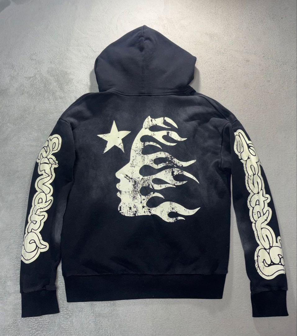 hellstar パーカー黒 S