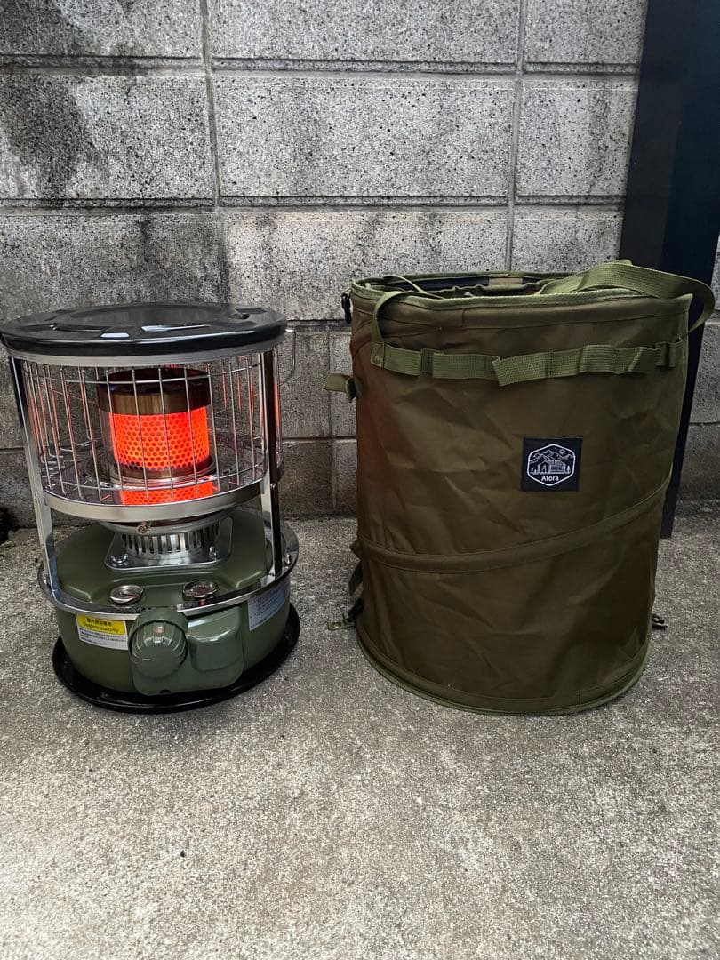 m*t様 パセコ　灯油ストーブ 円筒形収納バッグ付き