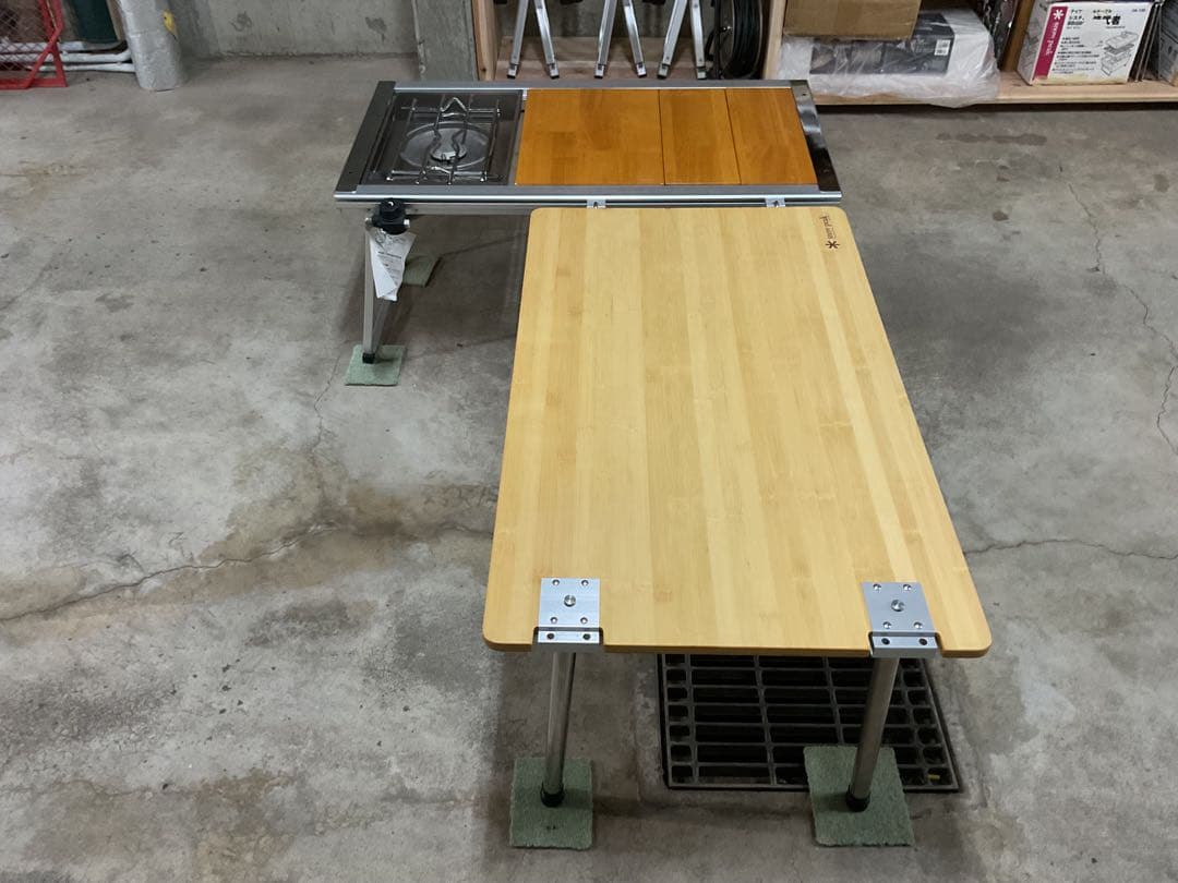 アサヒ  マルチファンクションテーブル竹 セット スノーピーク