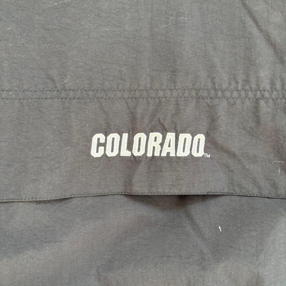 90s NIKE コラボ　ナイロンジャケット　ハーフジップ付き　刺繍　希少レア品