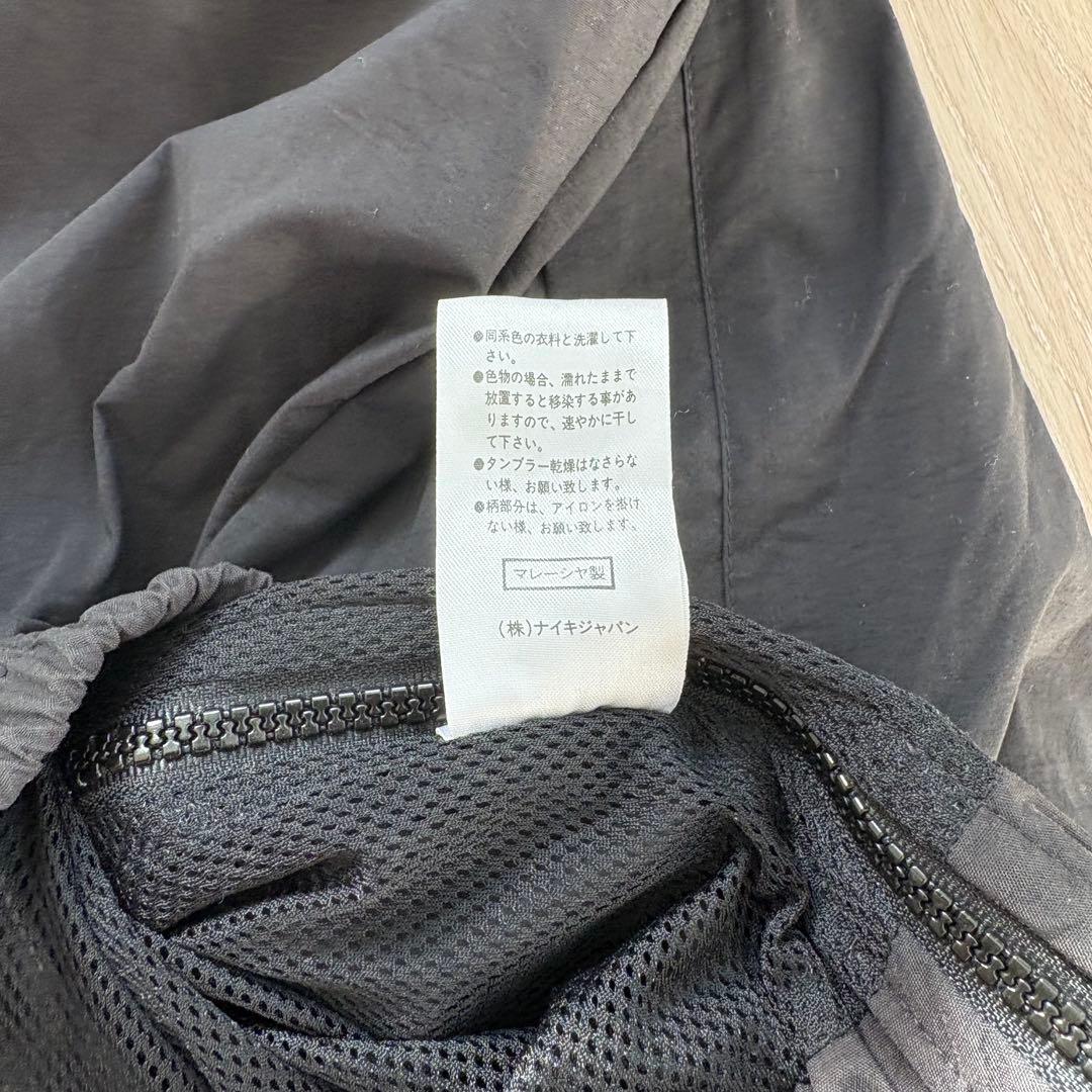 90s NIKE コラボ　ナイロンジャケット　ハーフジップ付き　刺繍　希少レア品