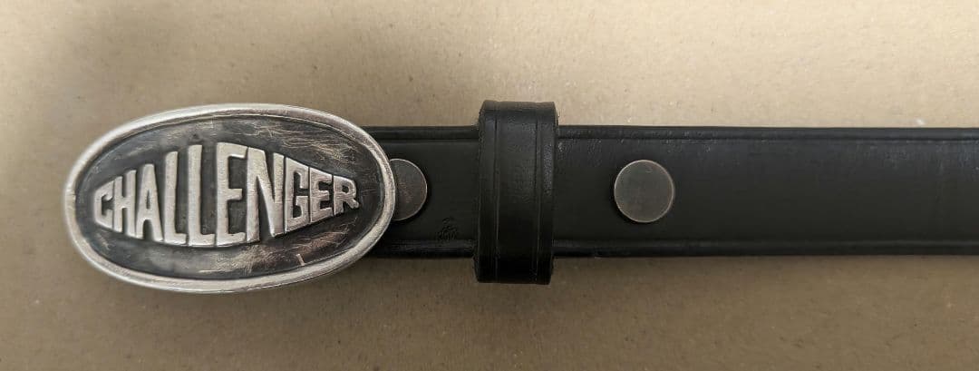 CHALLENGER - LEATHER BELT　黒　長瀬智也　中古品