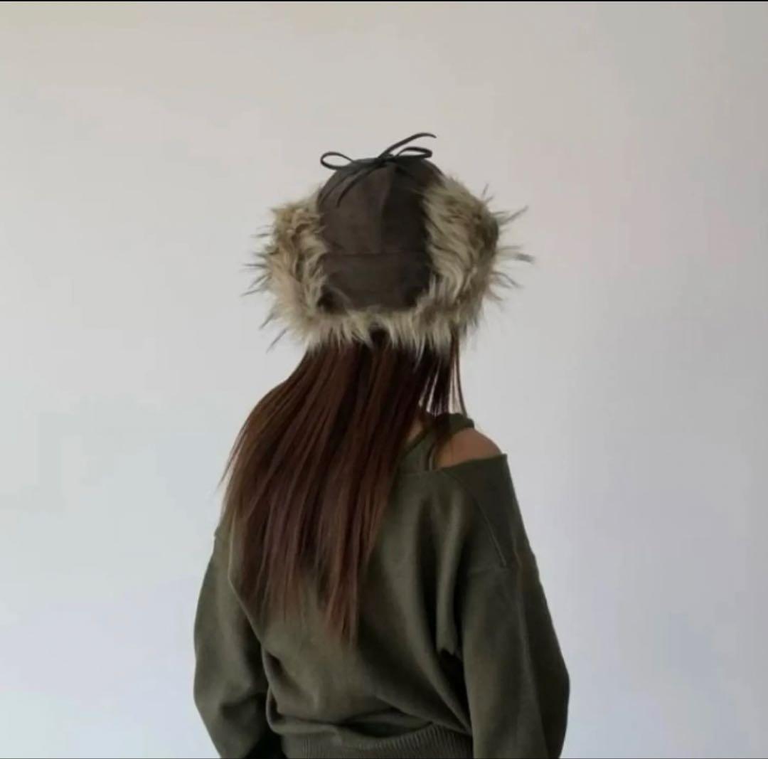 OPEN YY FAUX FUR CAP ファー キャップ