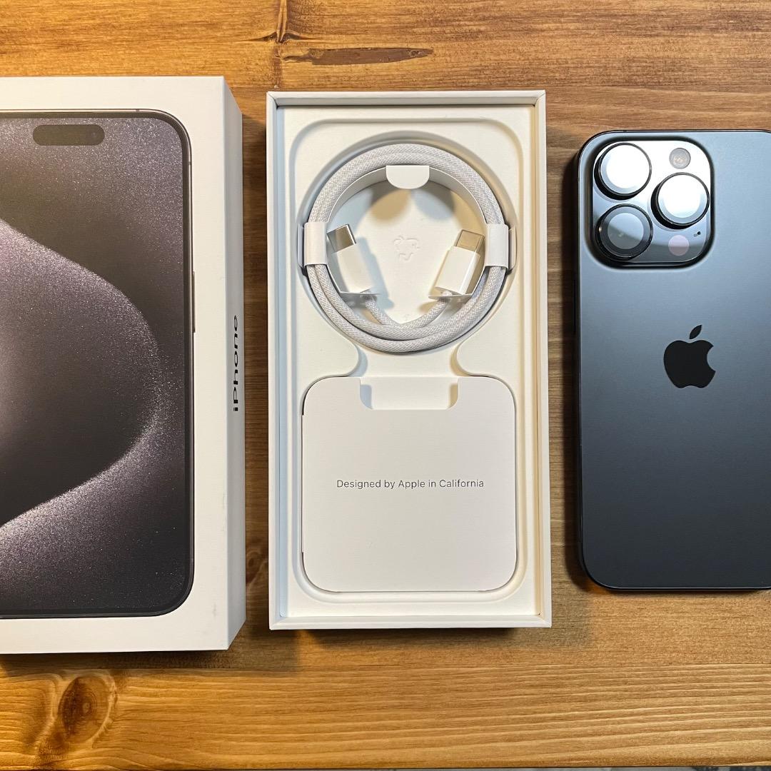 iPhone 15Pro ブラックチタニウム 128GB