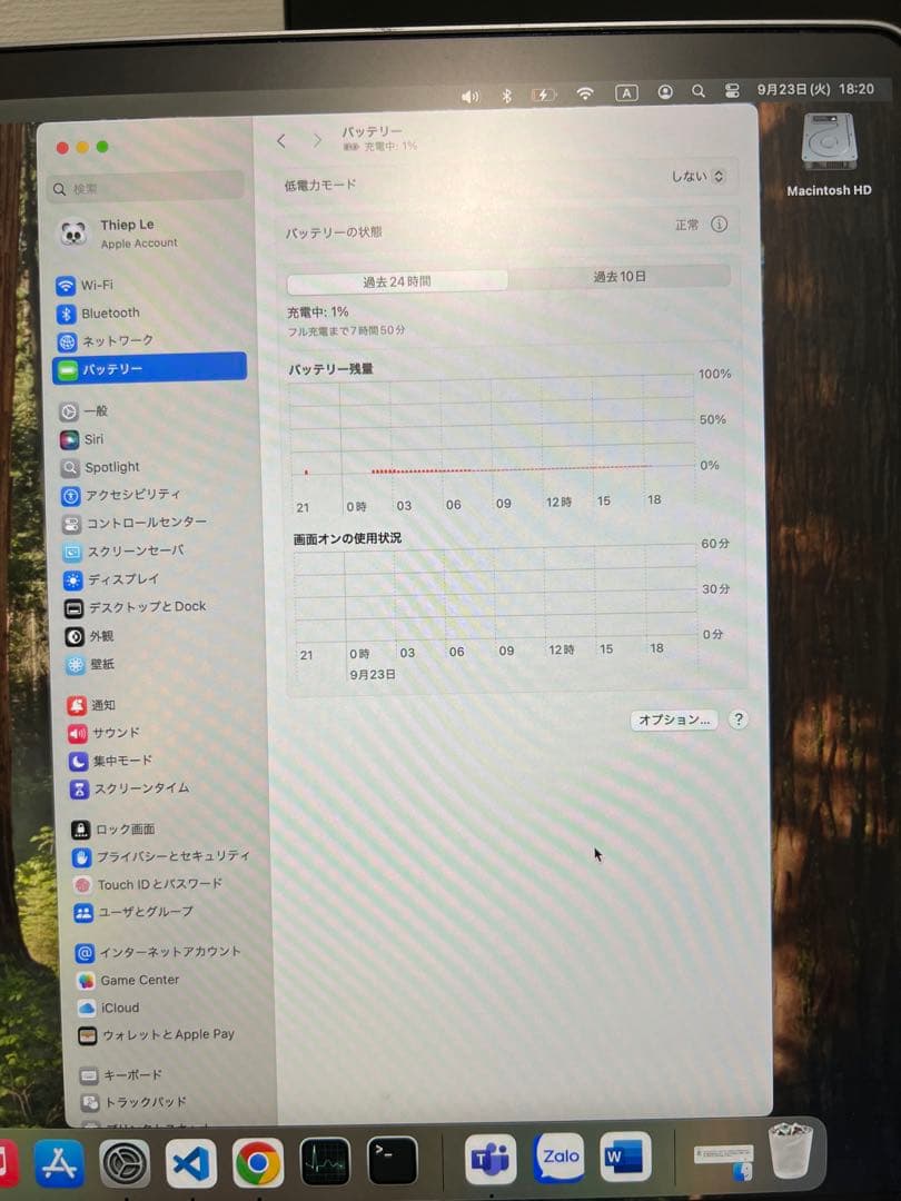 Macbook pro 2019 16 インチ