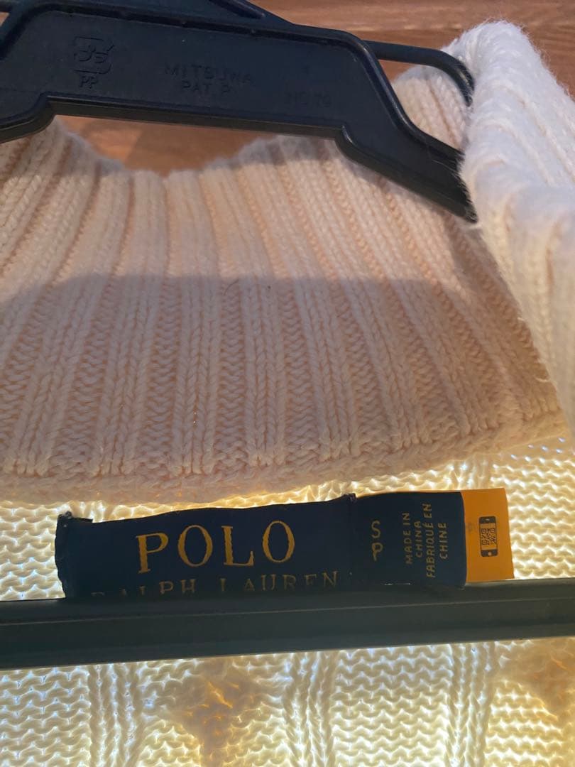 【24時間限定値下げ】Ralph Lauren ハーフジップ　オフホワイト　Ｓ