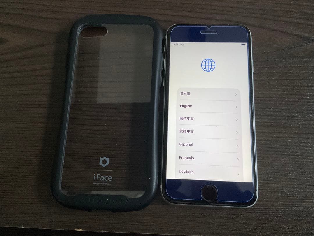 iPhone SE 第2世代 ホワイト iFaceケース付