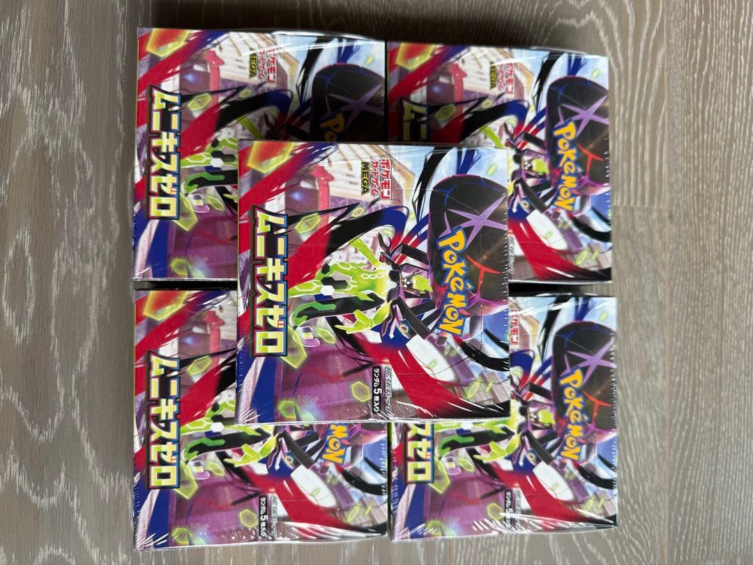 ポケモンカードムニキスゼロ5BOX 新品シュリンク付き