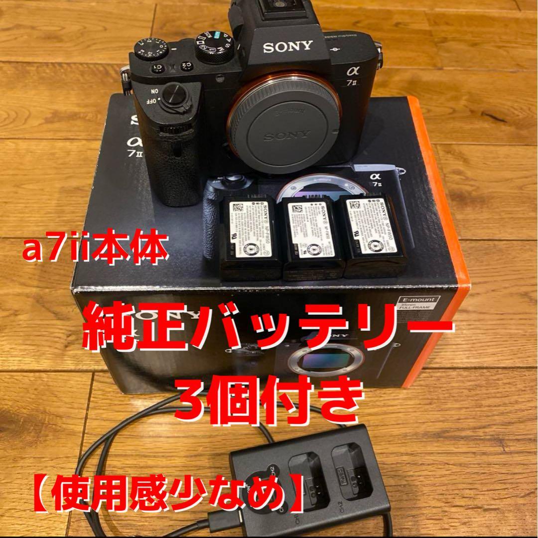 【値段交渉可】SONY α7ii ボディ　本体【即購入OK】当日発送可