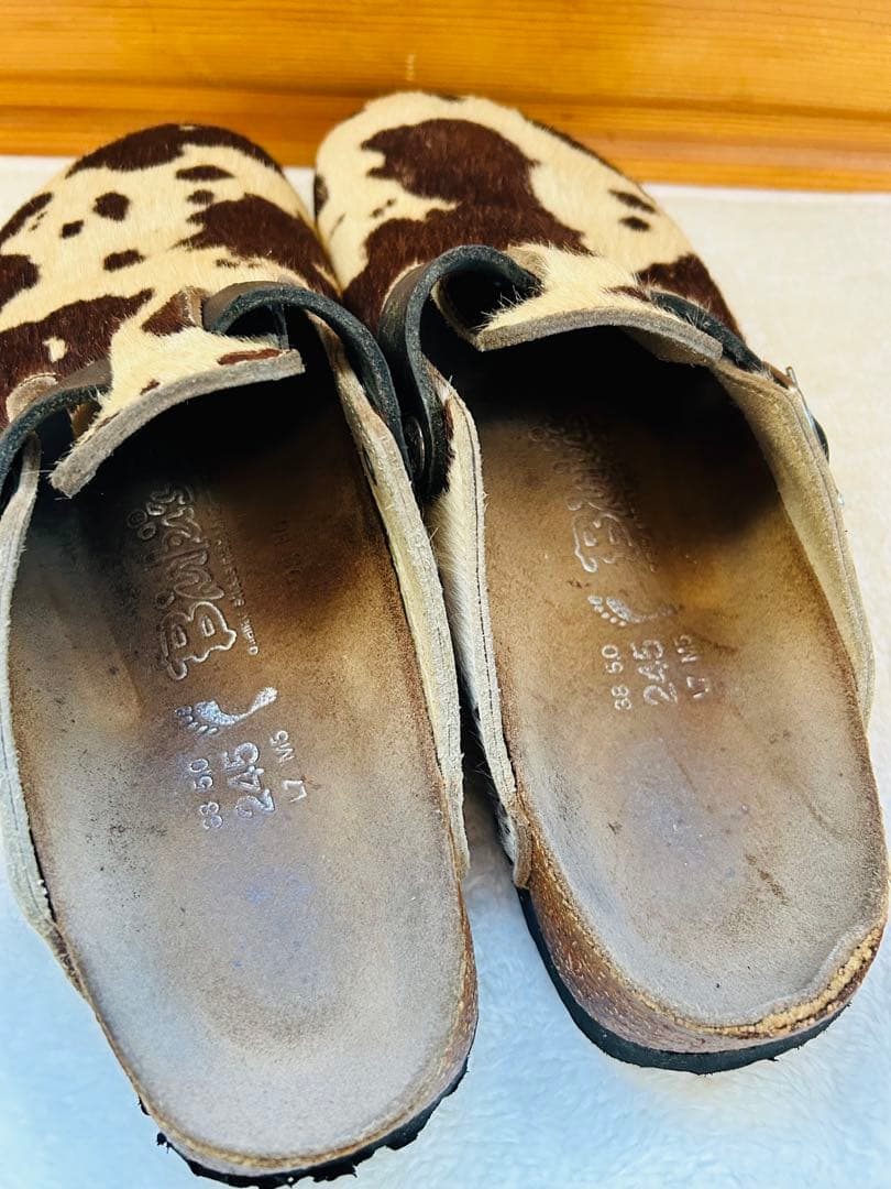 【超希少】ビルケンシュトック ハラコ 牛柄 ビルキー ユニセックス 24.5