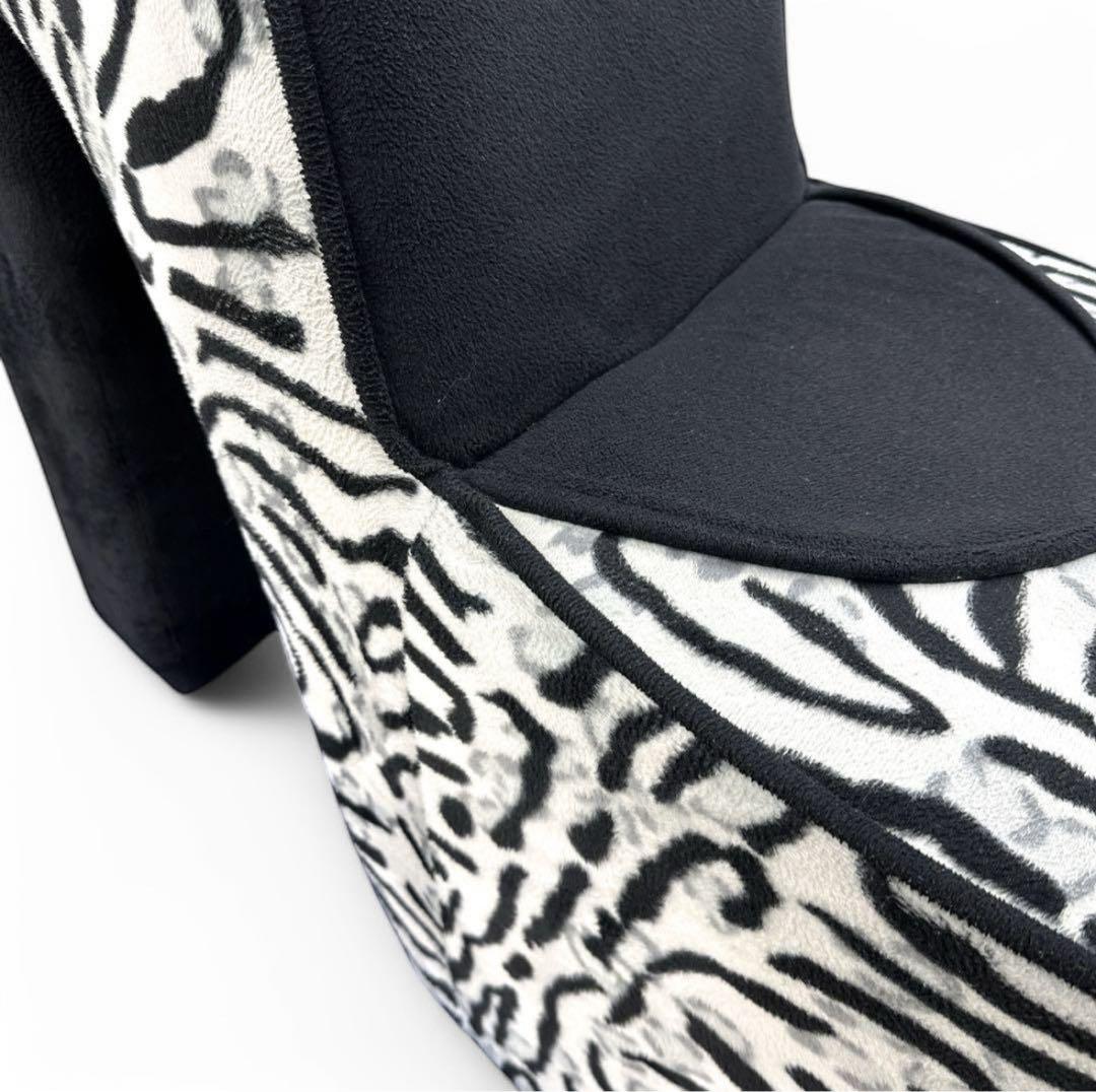 【輸入レア品】 ハイヒールソファ レトロ ミッドセンチュリー ヒョウ柄 チェア