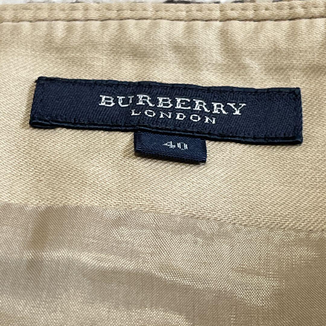 BURBERRY LONDON ツイード　スカート　フリンジ　カシミヤ混　40