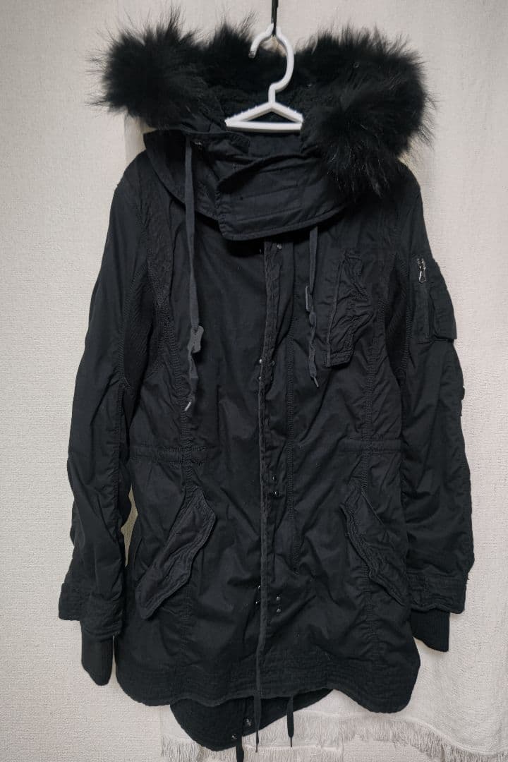 JOHNNY WOLF ブラック モッズコート M