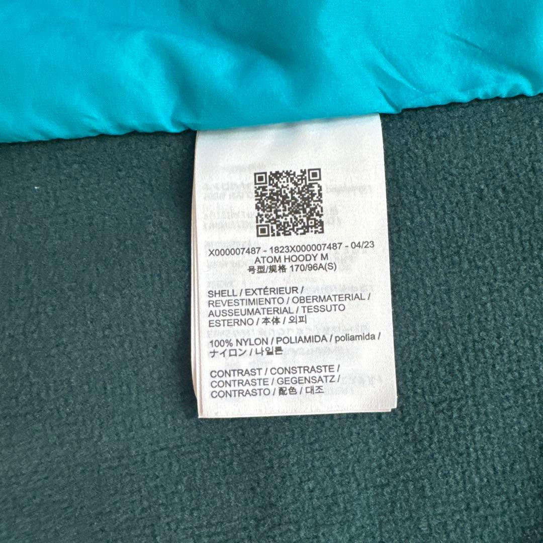 k*k様 希少 ARC'TERYX アークテリクス Atom Hoody アトム