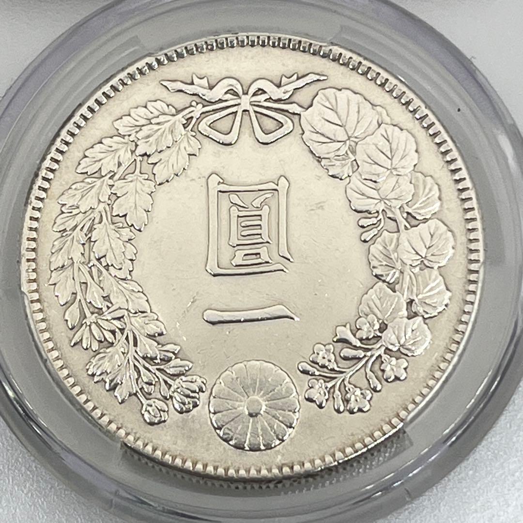 CAG POLISHED AU DETAIL 大正三年 新一円銀貨 新一圓銀貨