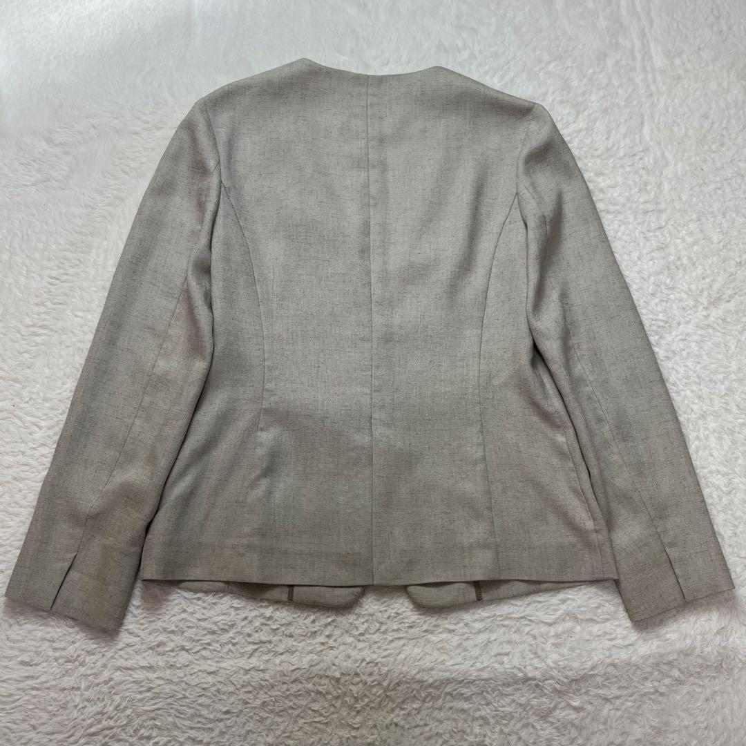 グリーンレーベルリラクシング　セットアップ　ノーカラー　ジャケット　パンツ