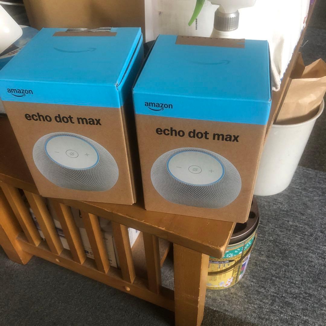 ラシー　Amazon echo dot max ホワイト２台(ステレオ)