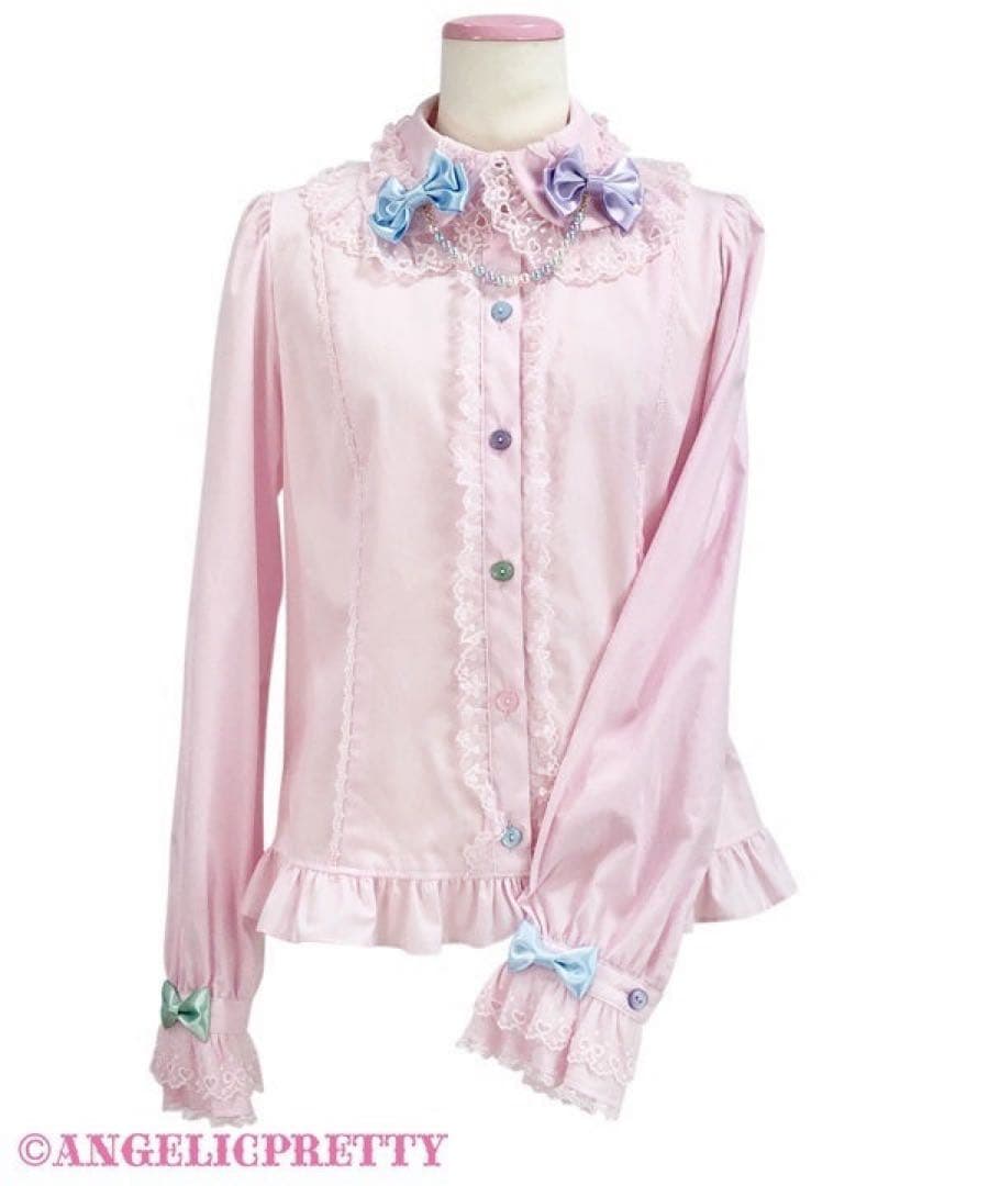 Angelic Pretty カラフルネックレスブラウス　ピンク　プリティ