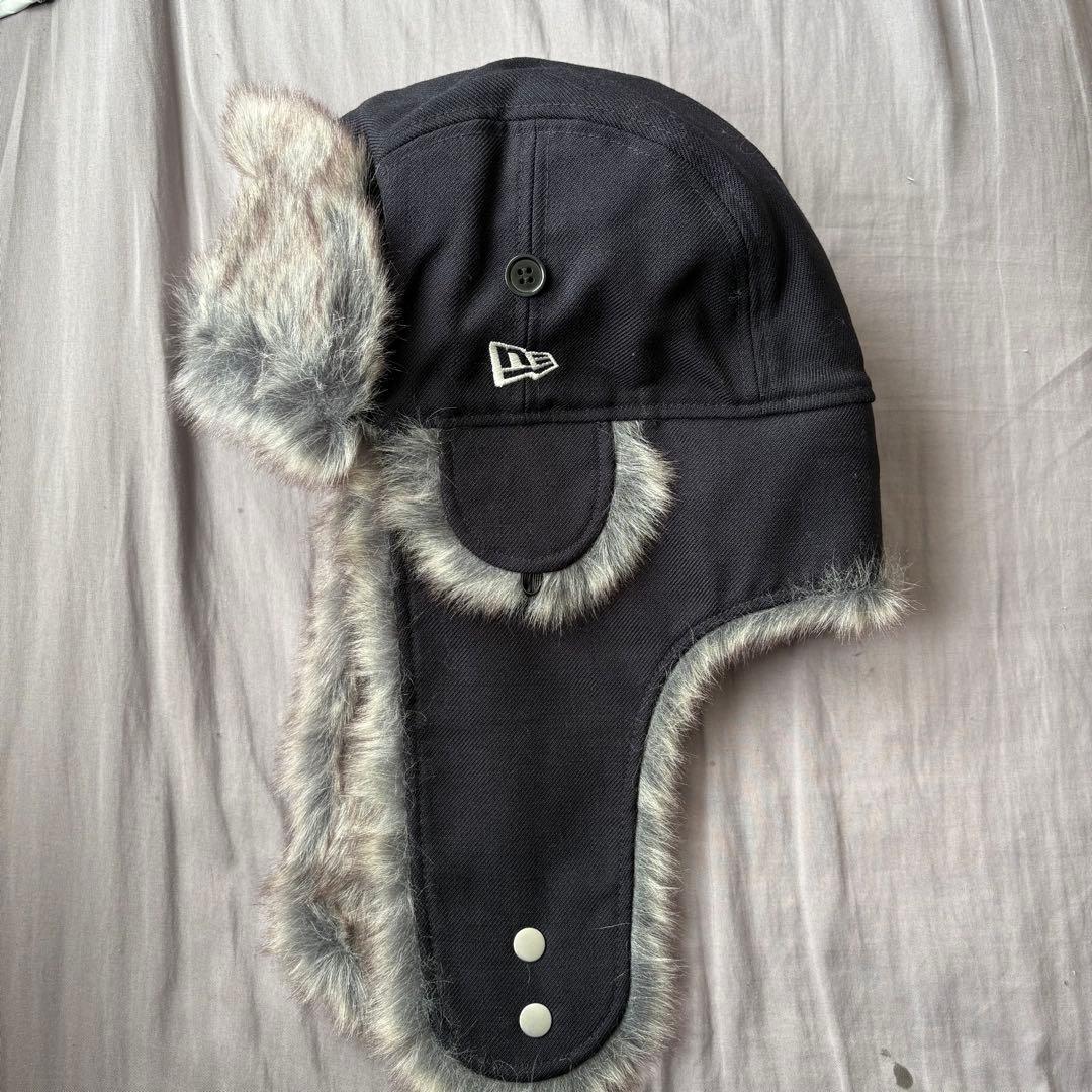 New Era Trapper Wool Neyyan Mサイズフライトキャップ