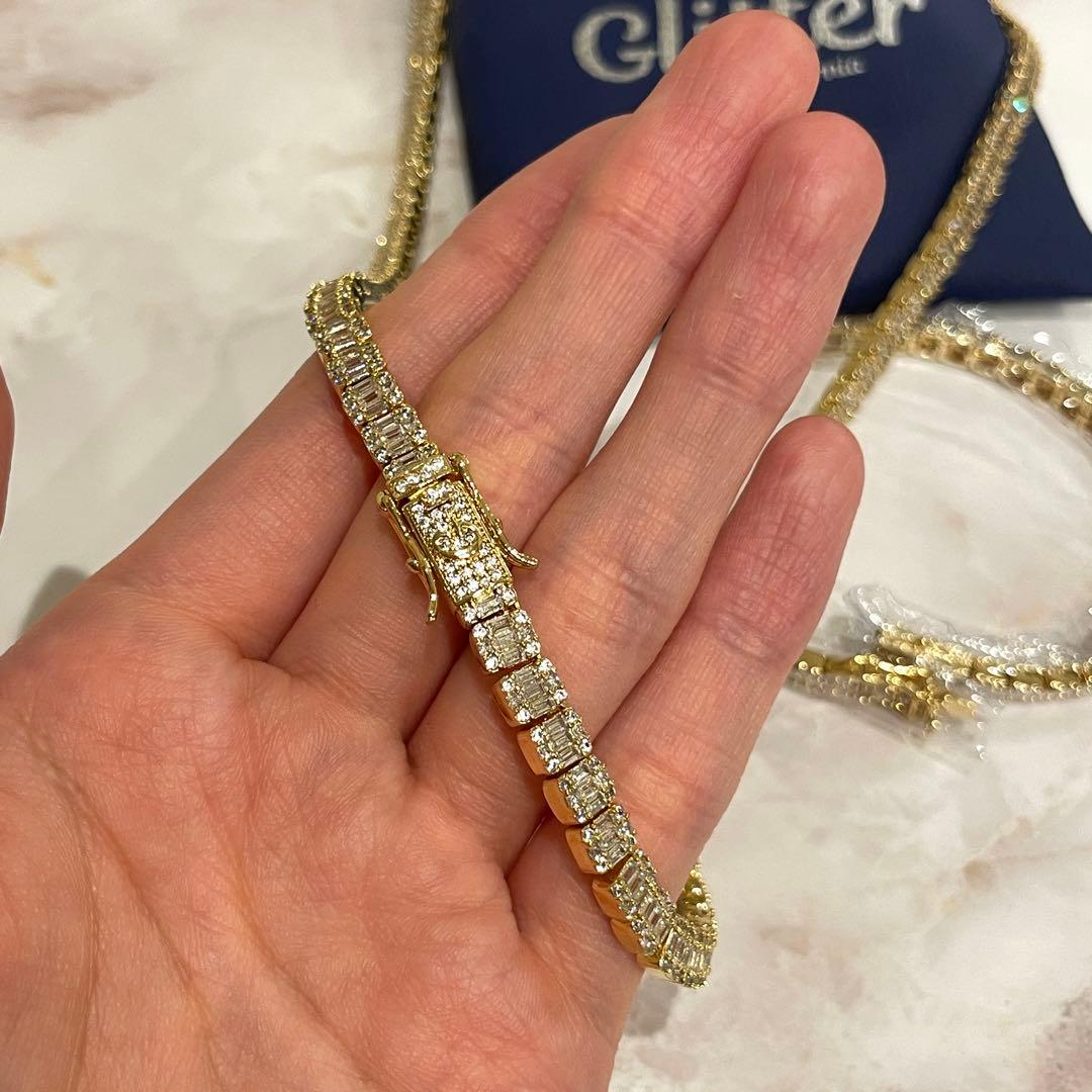 【まいぷ】Glitter 5mm ネックレスとブレスレットセット